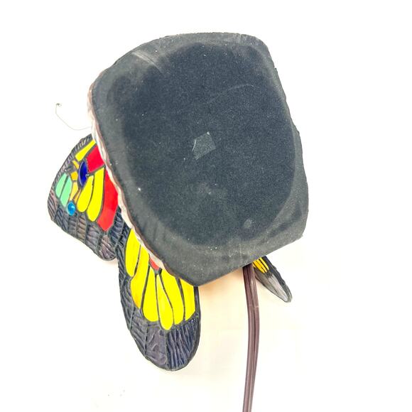 Tiffany Style Butterfly Table Lamp Stained Glass Night Light Boho Cottage Decor - Picture 16 of 16